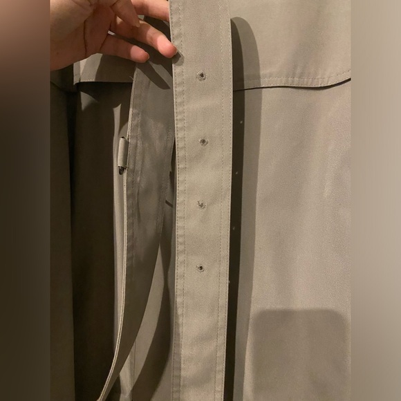 1980's LONDON FOG detach wool liner trench coat. Sage Grey. P2P-24" - Picture 13 of 16